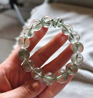 Bracelet en quartz fantôme vert 13.5mm