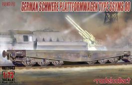 Maquette wagon Schwerer Plattformwagen Type SSyms 80 - 1/72