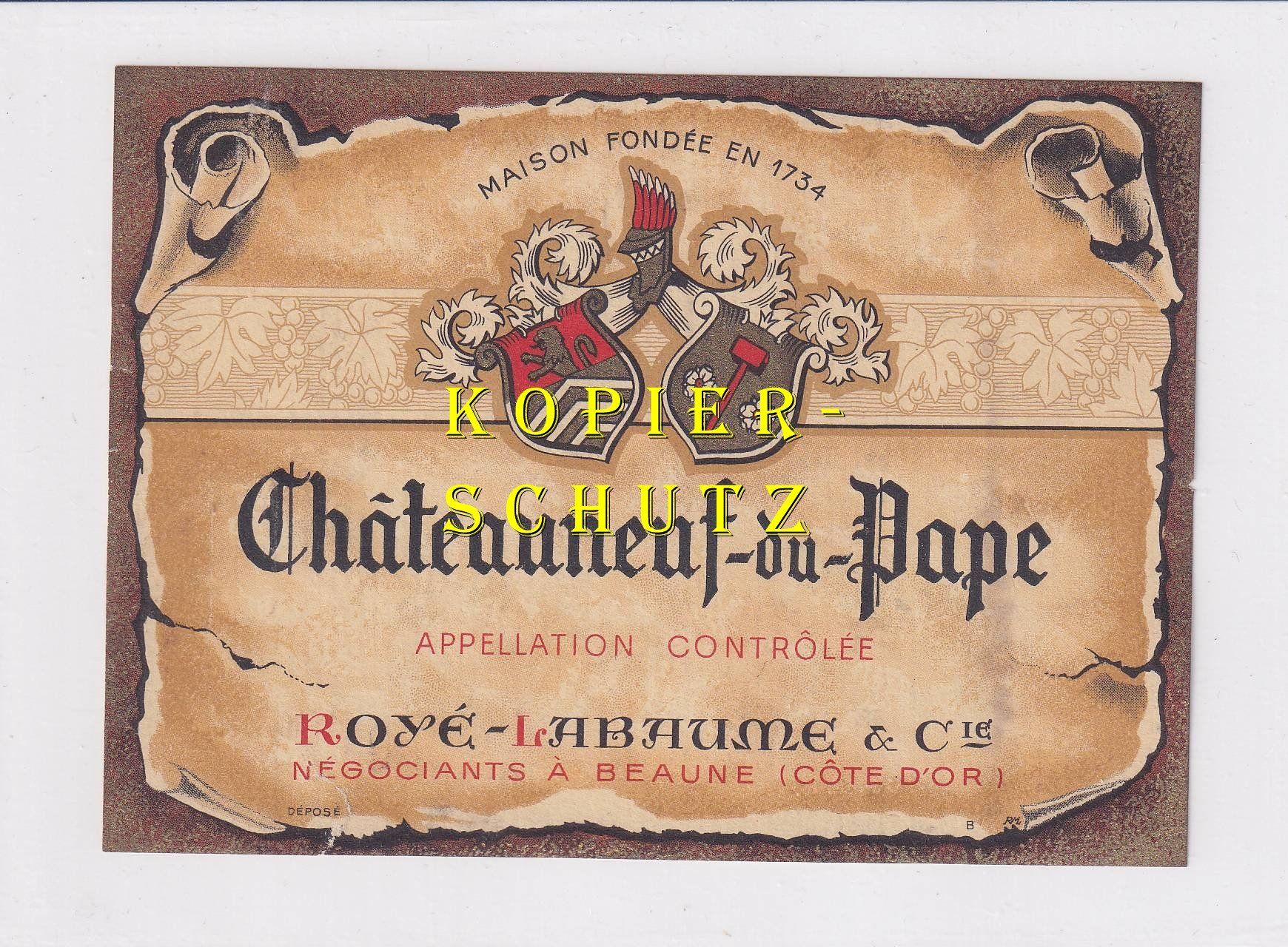 Carta: Etikette - Châteauneuf-du-Pape /bd – Usato da Hombrechtikon venduto da Rudolf07