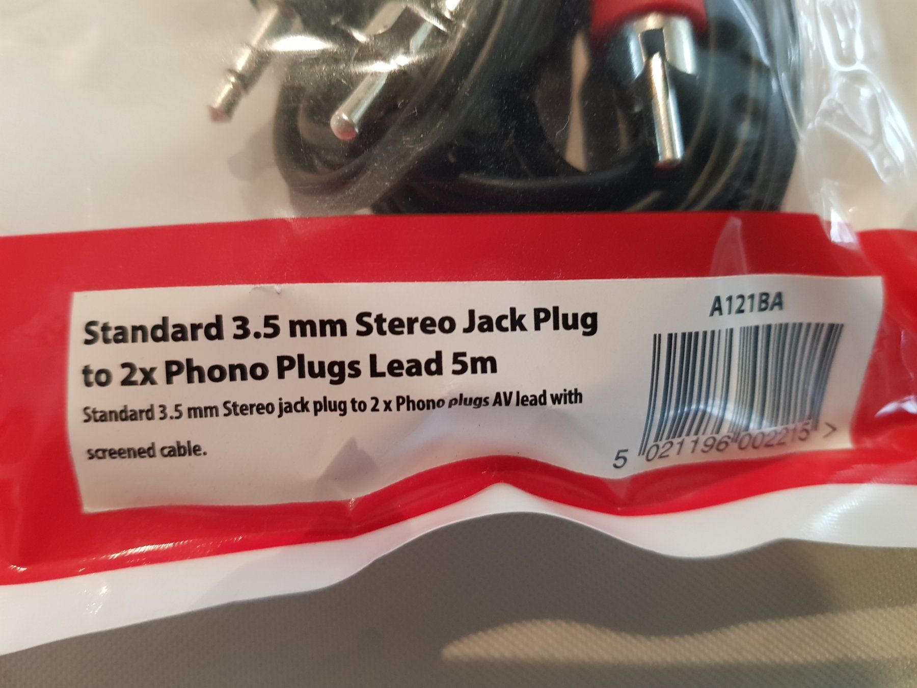 Kabel: Jack Plug To 2x Phone Kabel 5m Neu! – Neu und originalverpackt aus Lupfig von Angel17 1