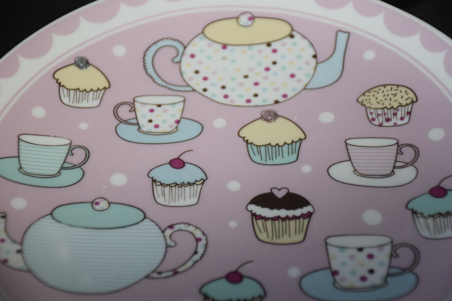 Teller: Set 4 Mittel Teller Cupe Cake Motiv – Gebraucht aus Wetzikon ZH von Wetzicardo25 3