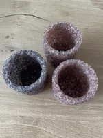 3er Set Teelichthalter aus Glas, neuwertig & speziell!