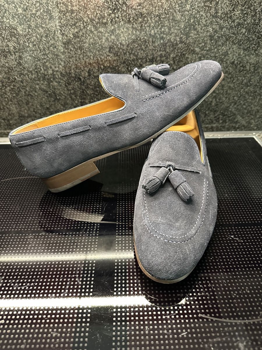 Scarpe da uomo: neuer preis Herren Loafers Dunkelblau Wildleder  41 – Nuovo (secondo la descrizione) da Stansstad venduto da Dalmatinerhjf