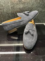 Herren Loafers Dunkelblau Wildleder  41