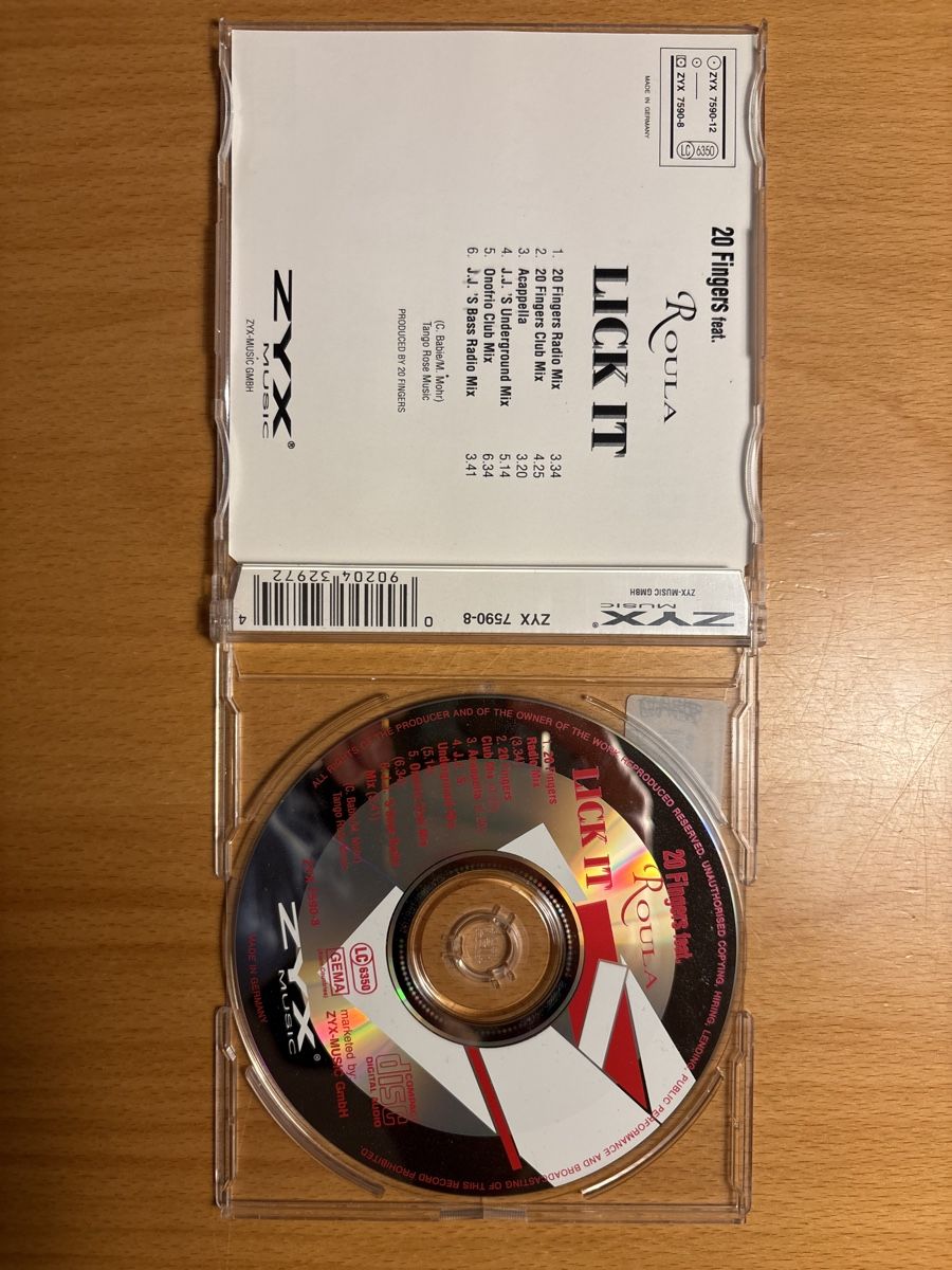 CD: 20 Fingers feat. Roula Lick It CD Maxi-Single – Usato da Schüpfen venduto da Cedric03 1