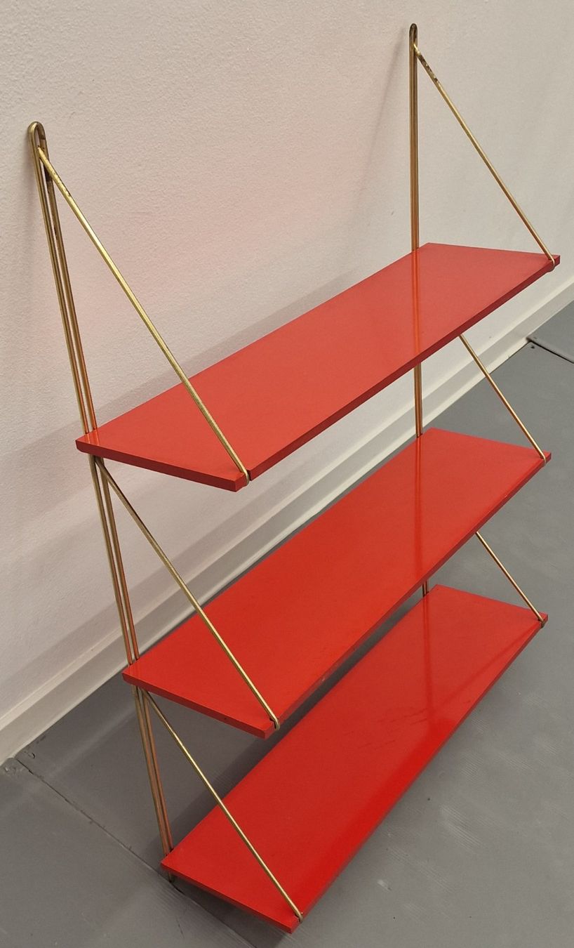 Scaffali: MCM Vintage Design, Stringregal, Metall, 3 Tablare, 1960er – Usato da St. Gallen venduto da chambredirecte 4