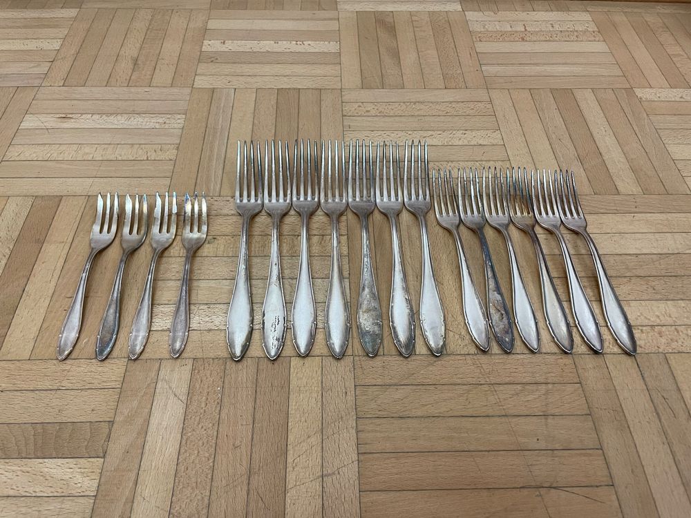 Auerhahn / OKA Besteck Set versilbert Art Deco Essbesteck | Kaufen auf ...
