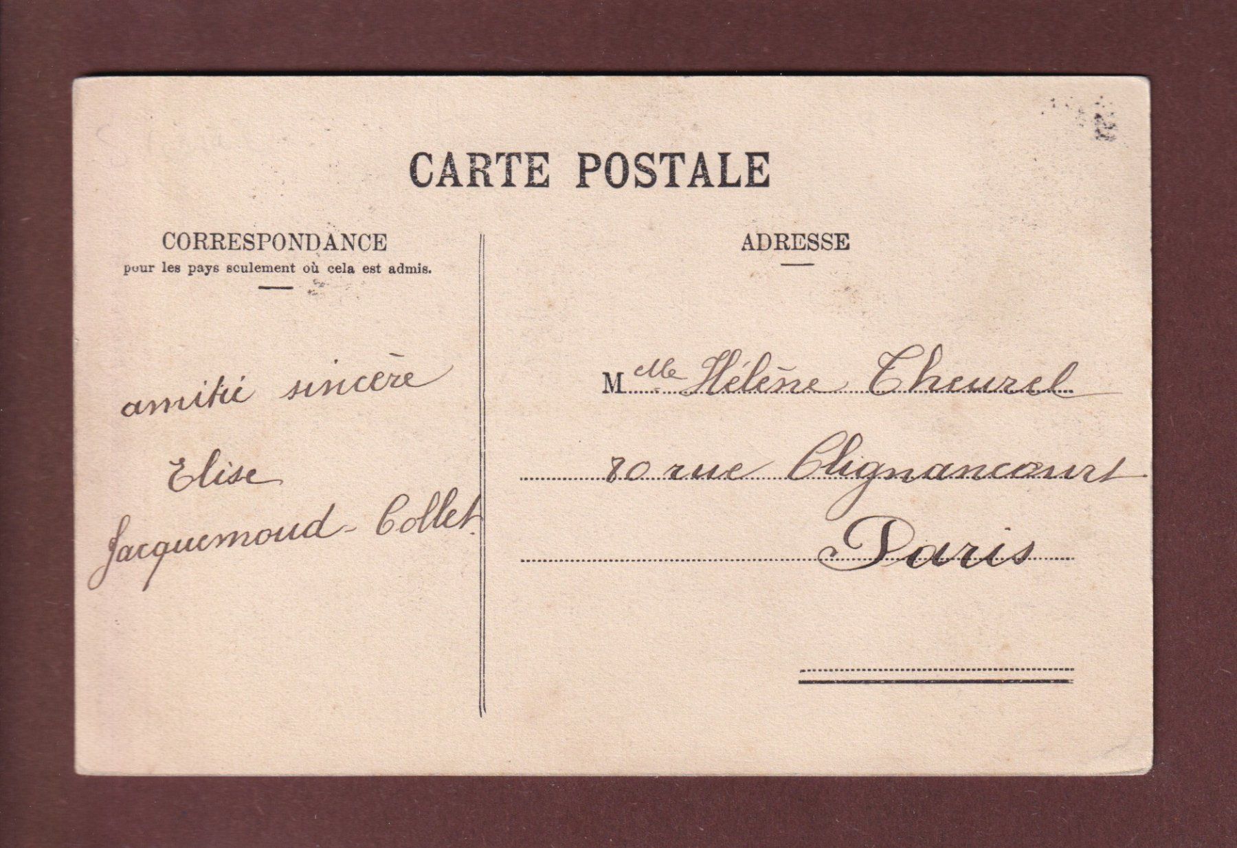 Cartoline postali: LES AVANTS en hiver - 1905 – Usato da Pully venduto da nicecards 1