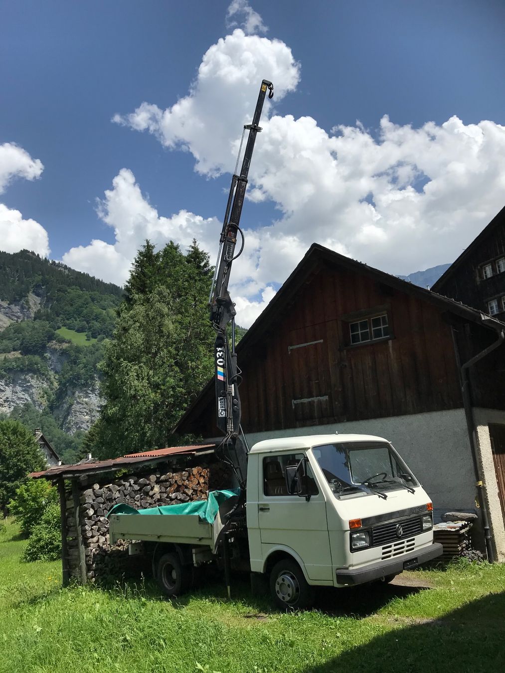 HIAB Grues: VW LT 35   Kran Hiab 031 – D'occasion à Elm par 2084SRB 1