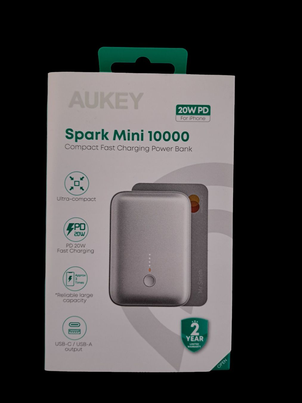 Aukey Batterie: AUKEY Powerbank Spark Mini 10000 Mod. PB-Y55 – Nuovo (secondo la descrizione) da Männedorf venduto da Restwert_Maennedorf 5