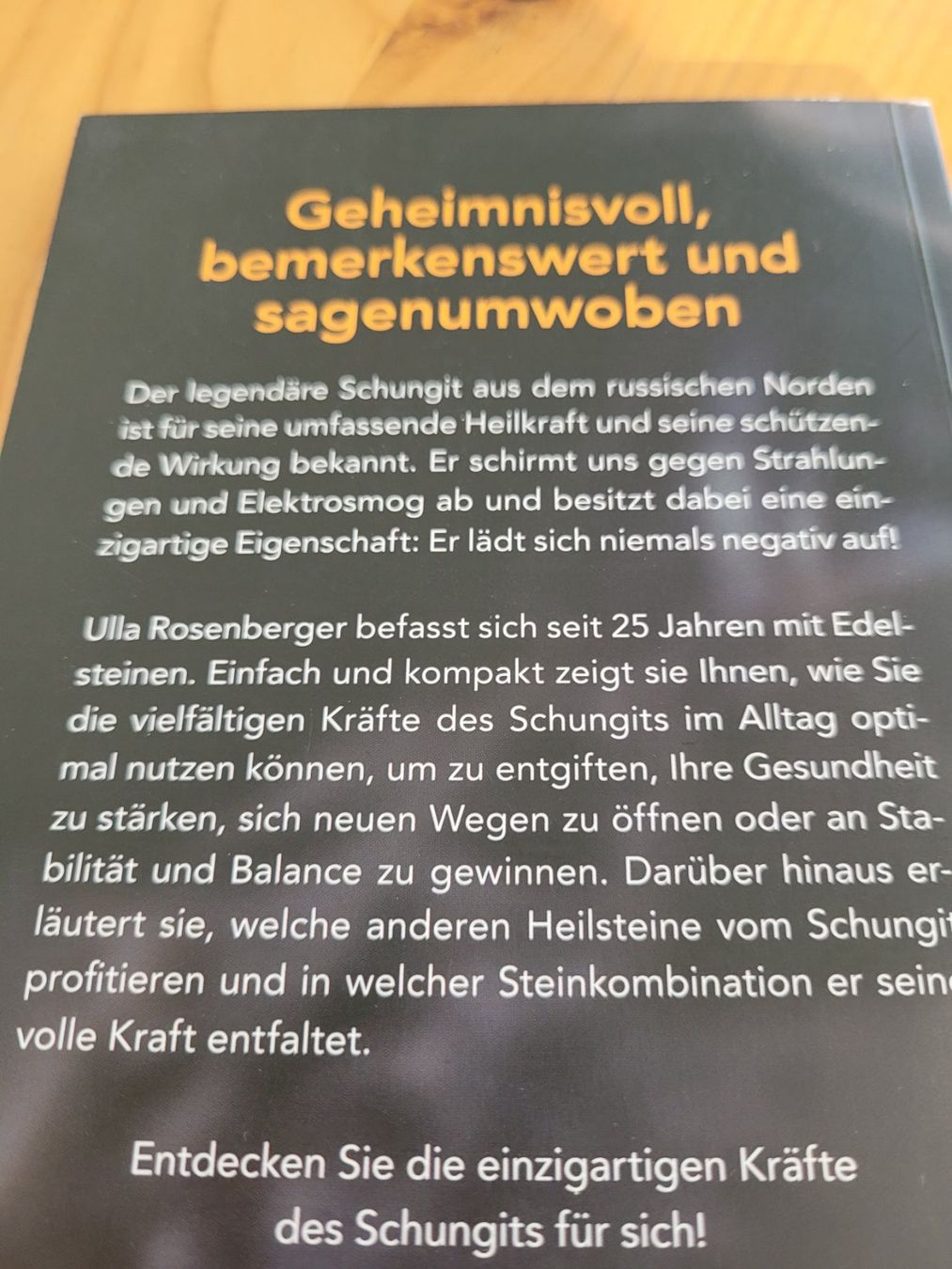 Libri: Der Schungit von Ulla Rosenberger – Usato da Aarberg venduto da belaija 1