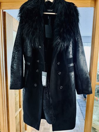 Mantel Leder , Made in Europa 44EU