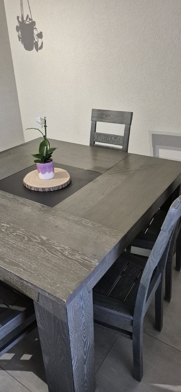 Tavoli: Table et chaises ensemble bois gris ensemble 8 places – Usato da Les Hauts-Geneveys venduto da bel_z5th 4