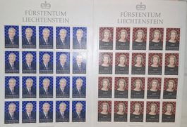 Liechtenstein Frankatur Nr. 965 / 966 1991 Fürstenpaar **