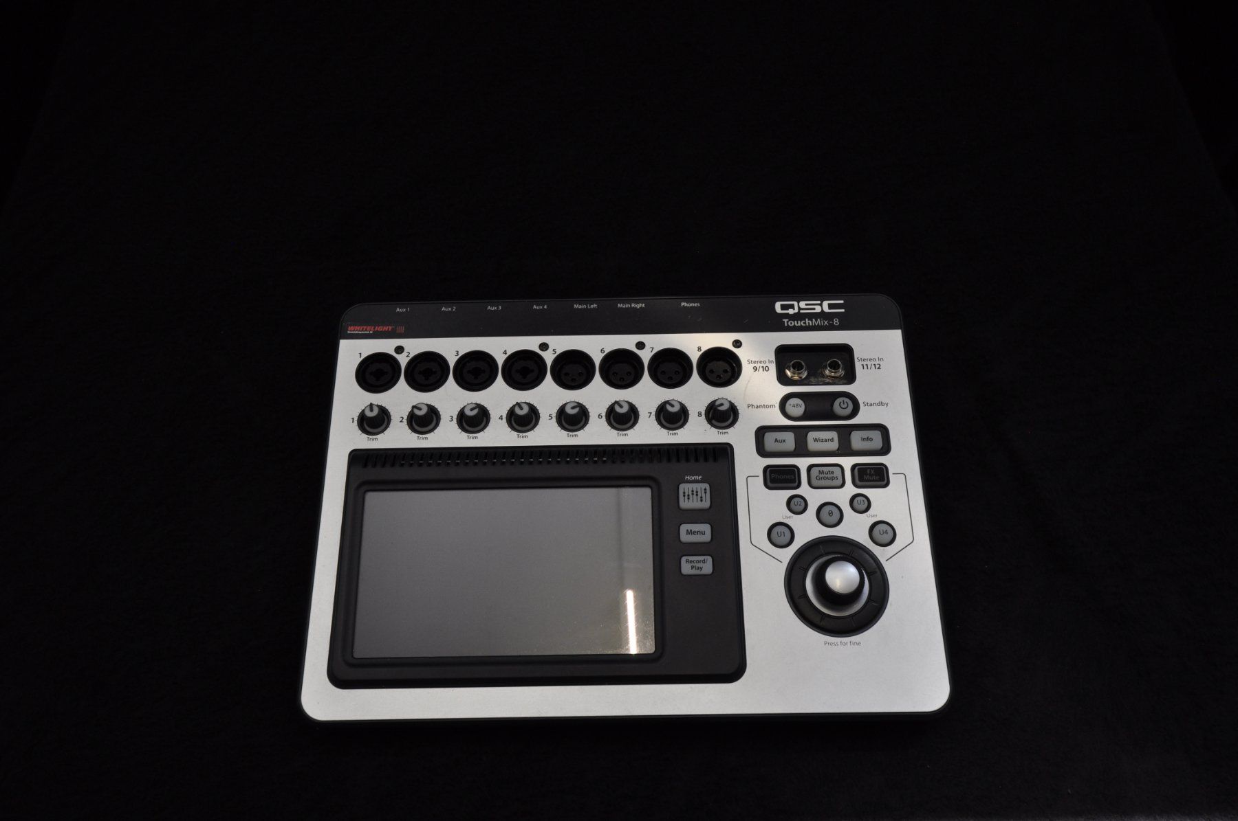 Qsc Console di mixaggio: QSC TouchMix-8 Kompakt-Digitalmischpult – Usato da Burgdorf venduto da WHITELIGHT3400
