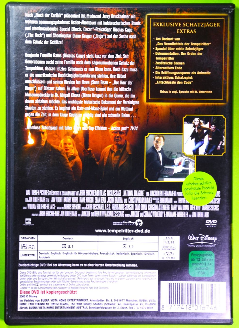 Tutti i DVDs: DAS VERMÄCHTNIS DER TEMPELRITTER / NICOLAS CAGE – Nuovo (secondo la descrizione) da Luzern venduto da piro12 1