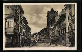 Rheinfelden, Marktgasse mit Geschäft v.