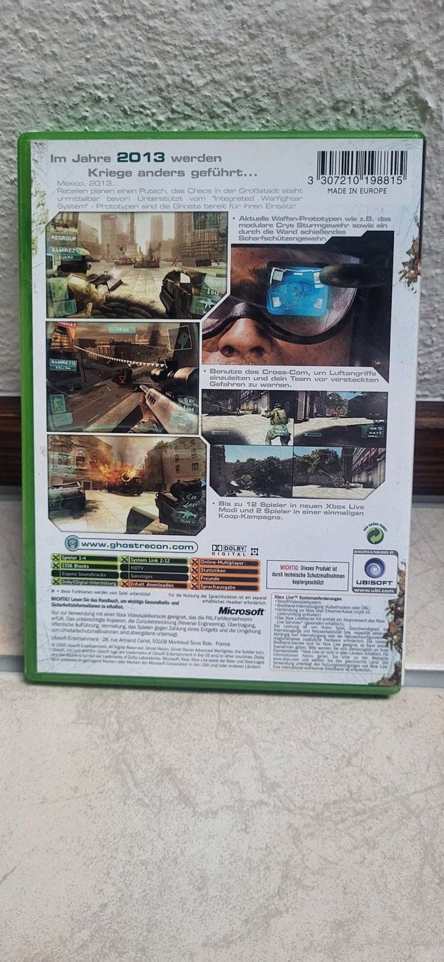 Microsoft Giochi: Xbox - Ghost Recon Advanced Warfighter – Usato da Münsingen venduto da Heroism2010 1