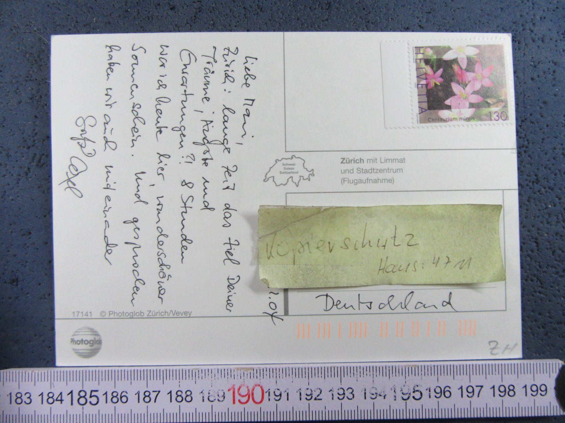 Cartoline postali: ZÜRICH MIT LIMMAT 2004 LUFTBILD – Usato da Ettingen venduto da Hausi4711 1