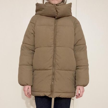 Jacke beige mit Kapuze 