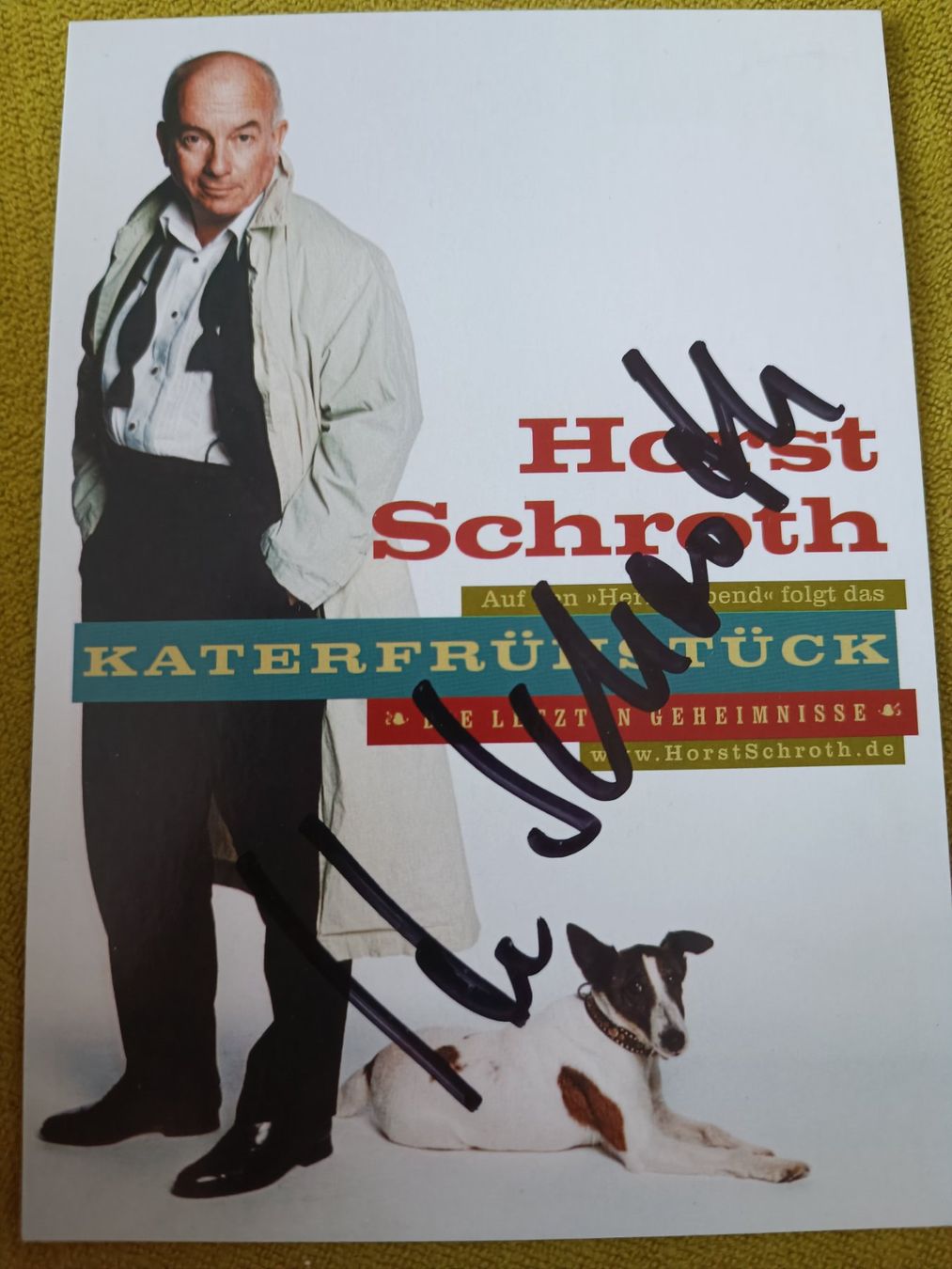 Autogramme: Horst Schroth - handsigniert – Gebraucht aus Menziken von Artographs