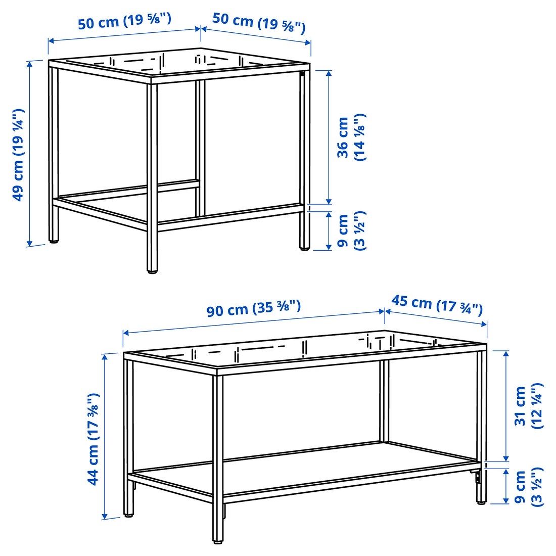 Tavoli: Couchtisch mit Glasplatte VITTSJÖ IKEA – Usato da Winterthur venduto da Lala9934 3