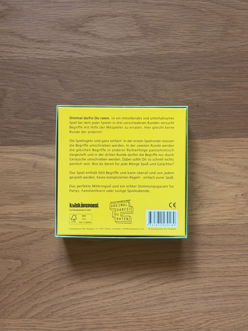Spiele: Spiel - Dreimal darfst du raten – Gebraucht aus Sachseln von eli.73 1