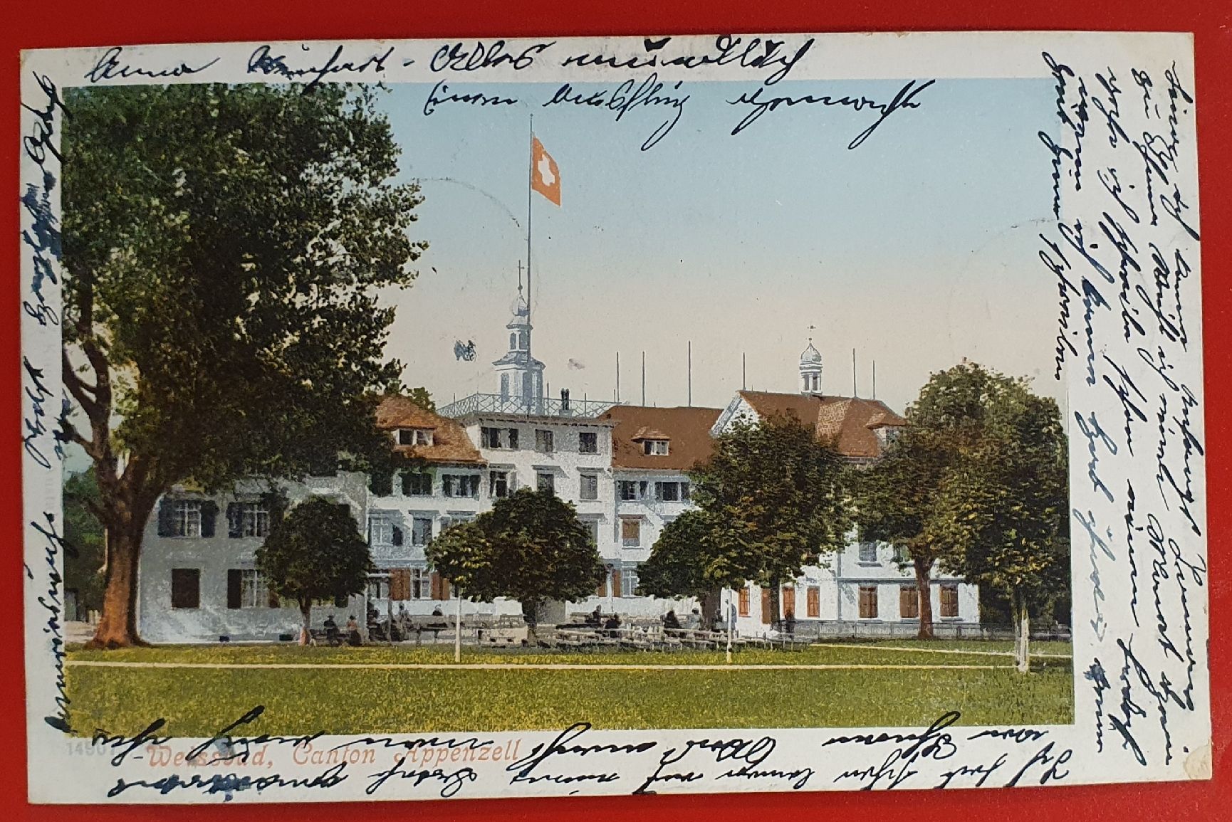 Cartoline postali: Weissbad - Appenzell 1900, mit Stabstempel – Usato da Kreuzlingen venduto da Rschweiz1