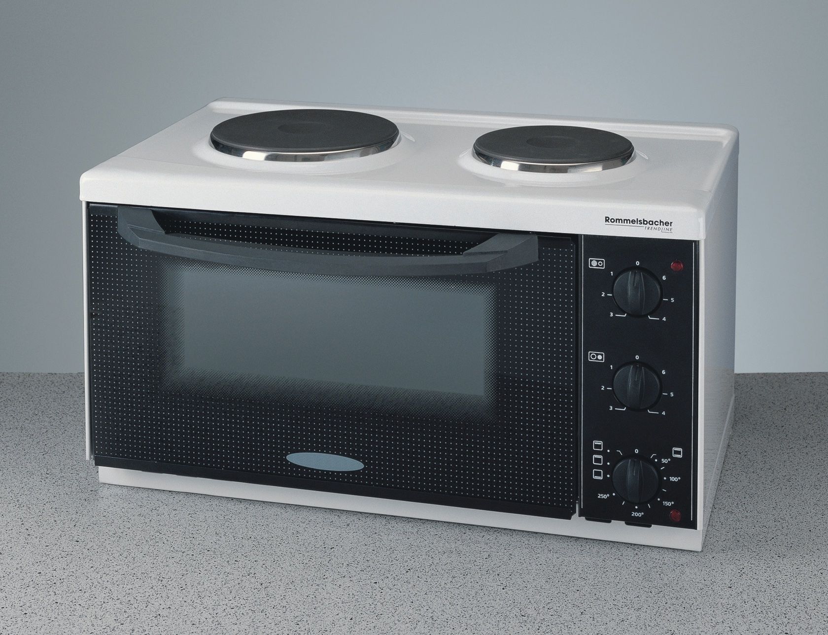 Forni per pizza: Mini-Backofen mit Kochplatten ROMMELSBACHER – Usato da Horw venduto da emysk7