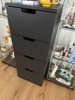 IKEA Nordli Kommode mit vier Schubladen, schwarz