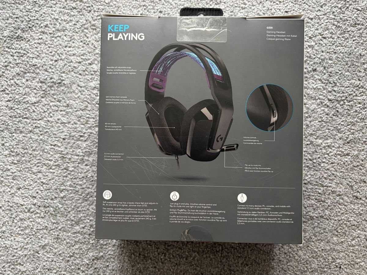 Logitech Kopfhörer: Logitech G335 Gaming-Headset neuwertig – Neu (gemäss Beschreibung) aus Uznach von Schranik 1