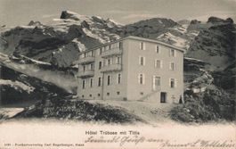 Alte Ansichtskarte Hotel Trübsee mit Titlis, Engelberg, 1903