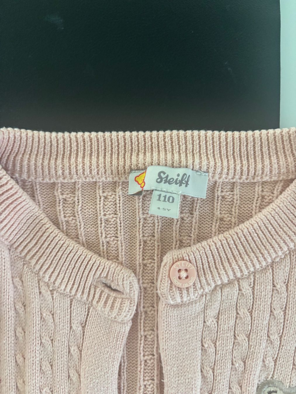 Steiff Jacken & Mäntel: Original Steiff Jäckchen rosa Strick 110 – Gebraucht aus Zollikon von d_grabher 1