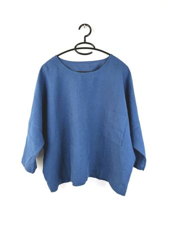 Len.Ok Leinenshirt, Gr. S, Blau