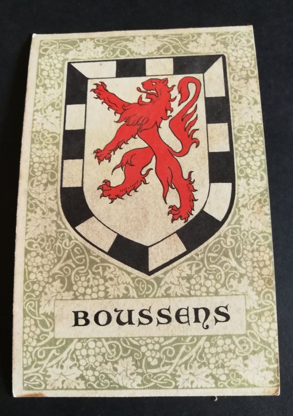 Cartoline postali: Boussens VD Wappenkarte – Usato da Malans GR venduto da soboru