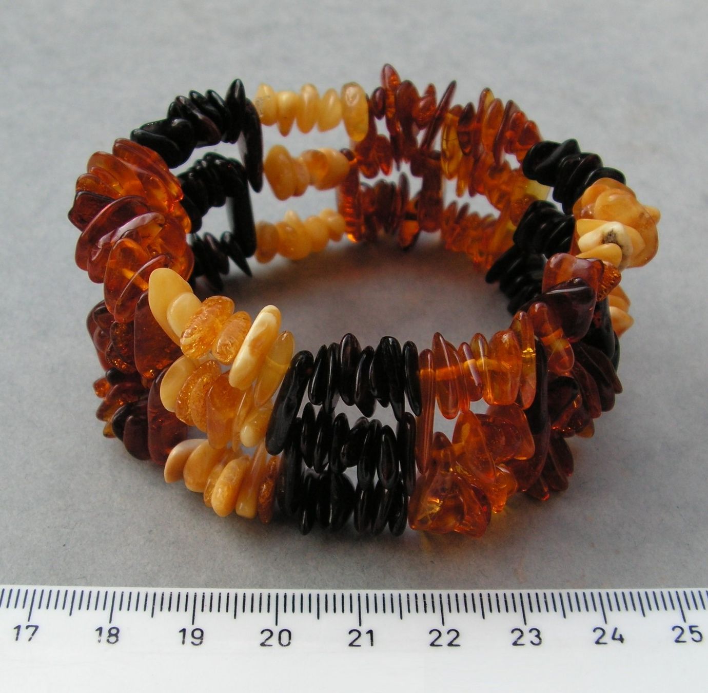 Armbänder & -reifen: ♥ ARMBAND / Baltischer Bernstein / MULTICOLOR / DREIREIHIG – Neu (gemäss Beschreibung) aus Derendingen von Editka 9