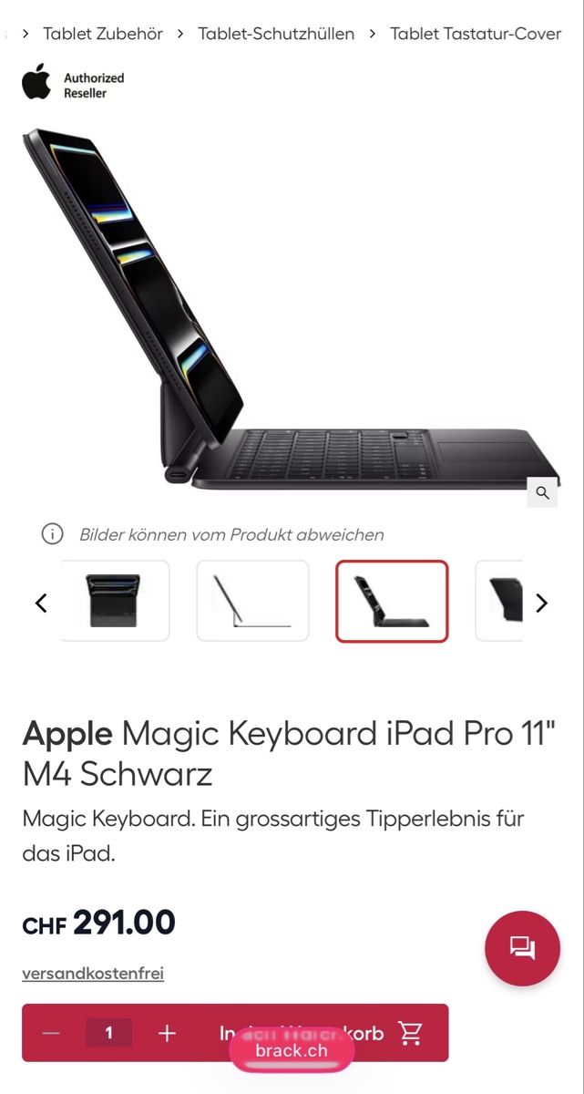 Apple Tastiere: Apple Magic Keybord 11-inch M4, M5 – Nuovo e nell'imballaggio originale da Ringgenberg BE venduto da sr85