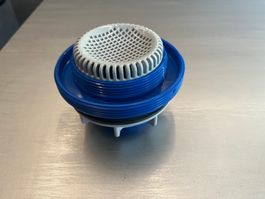 POOL grosses Sieb 38mm Schlauchanschlüsse Auslassstück
