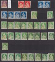 I) Lot Helvetia 1908 - 1940, ungebraucht, sehe Scan