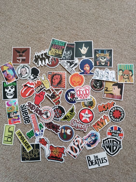 50x Sticker Rock History alt bis neu (Set Rock) (Neu und ...