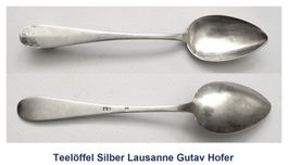 Teelöffel Lausanne, Goldschmied: Gustav Hofer (Art.231)