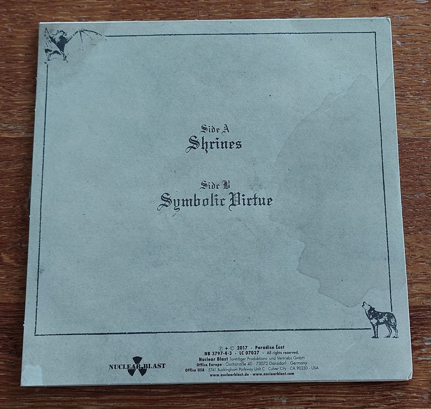 Dischi in vinile: Paradise Lost - Shrines / Symbolic Virtue – Nuovo (secondo la descrizione) da Arni AG venduto da Kronik08 1