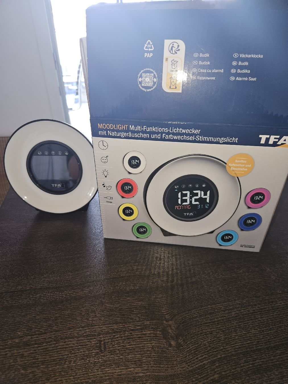 Wecker: TFA MOODLIGHT Lichtwecker mit Naturgeräuschen neu – Neu (gemäss Beschreibung) aus Koppigen von car_pw92