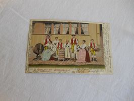 Alte Appenzeller Postkarte, Gruss aus Appenzell!