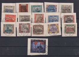 Saargebiet 1921: Serie auf Briefstücken - Kat. 220 ++