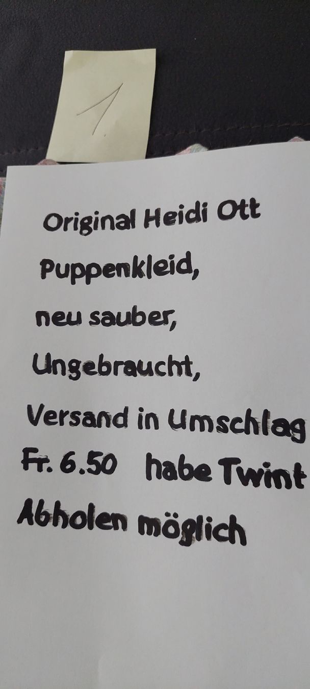 Heidi ott Puppen: Heidi Ott Puppenkleid  – Neu (gemäss Beschreibung) aus Muri AG von nindo1 7
