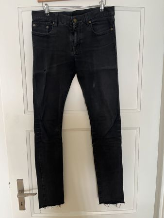 SAINT LAURENT PARIS BLACK DENIM HEDI SLIMANE