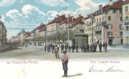 23.7.1904 Litho La Chaux-de-Fonds NE sehr belebt
