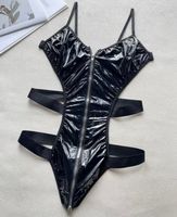 Chic body vinile con zip-1size-unisex- nuovo