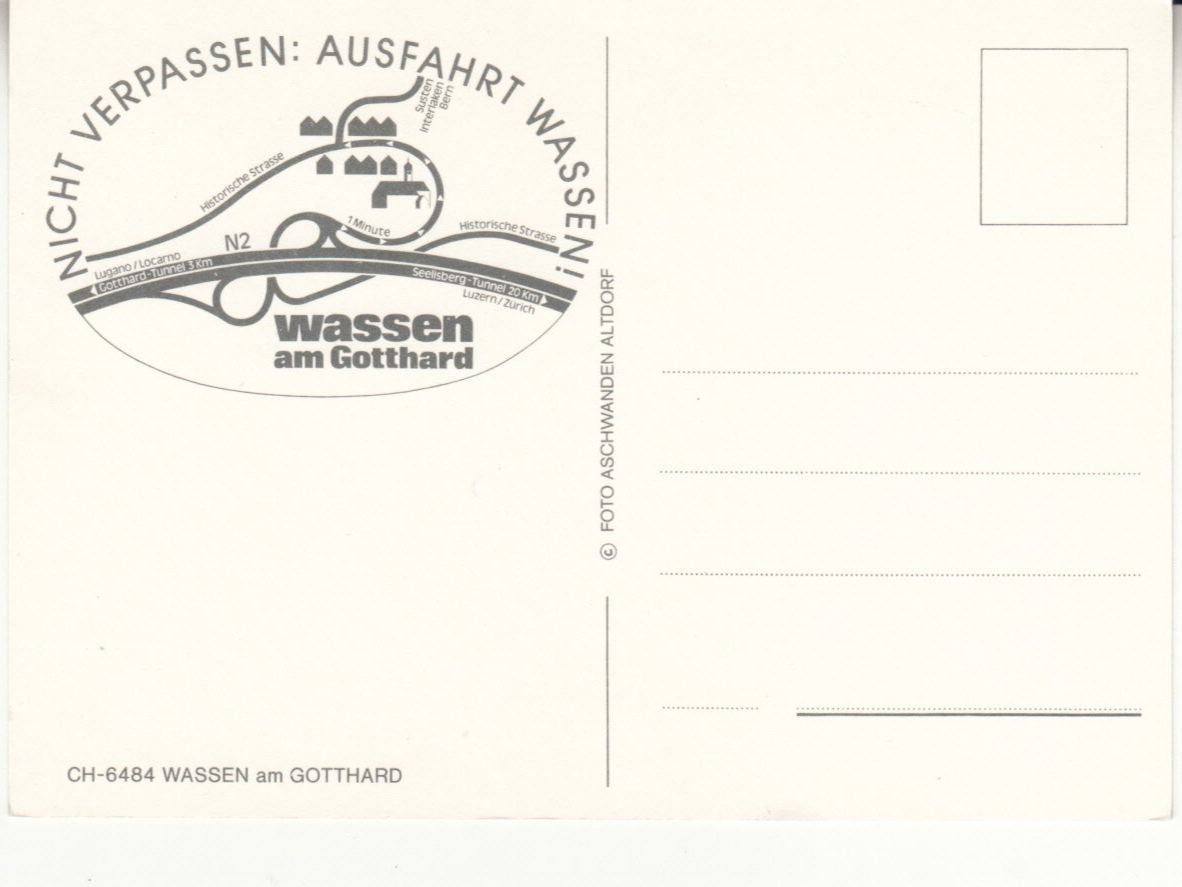 Cartes postales: Wassen ca. 1975 – D'occasion à Bürglen TG par StampGraf 1